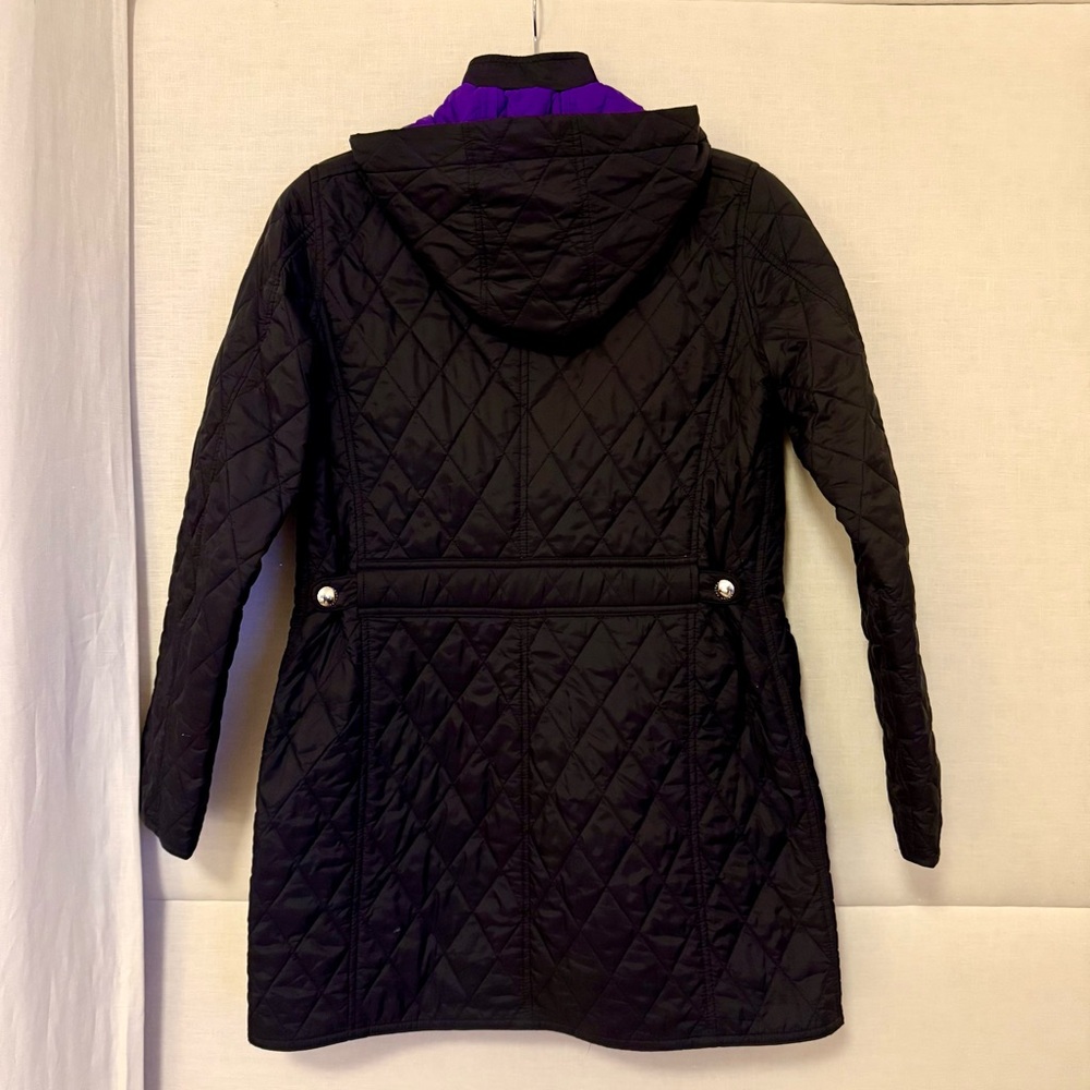 Lauren Ralph Lauren Quilted Jacket PM (Petite Medium) Black Like New-preloved - Picture 2 of 13